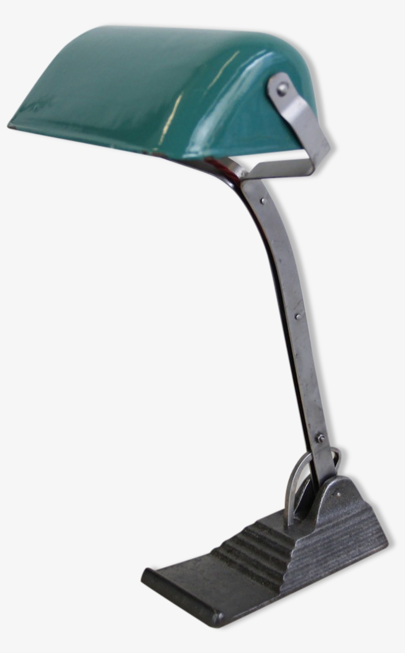 Desk Lamp Art Deco Bankers By Schaco Circa 1920's, transparent png #7063780