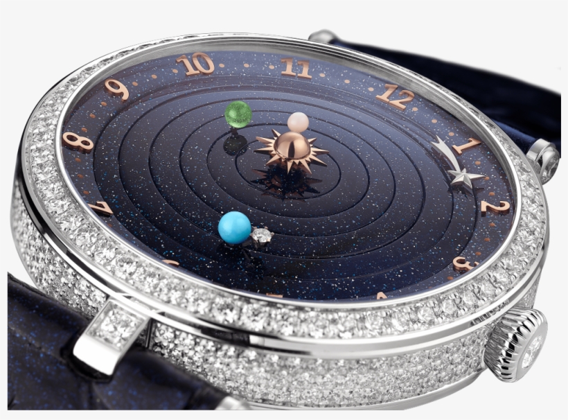 Lady Arpels Planétarium Watch,pearly Alligator, Square, transparent png #7063886