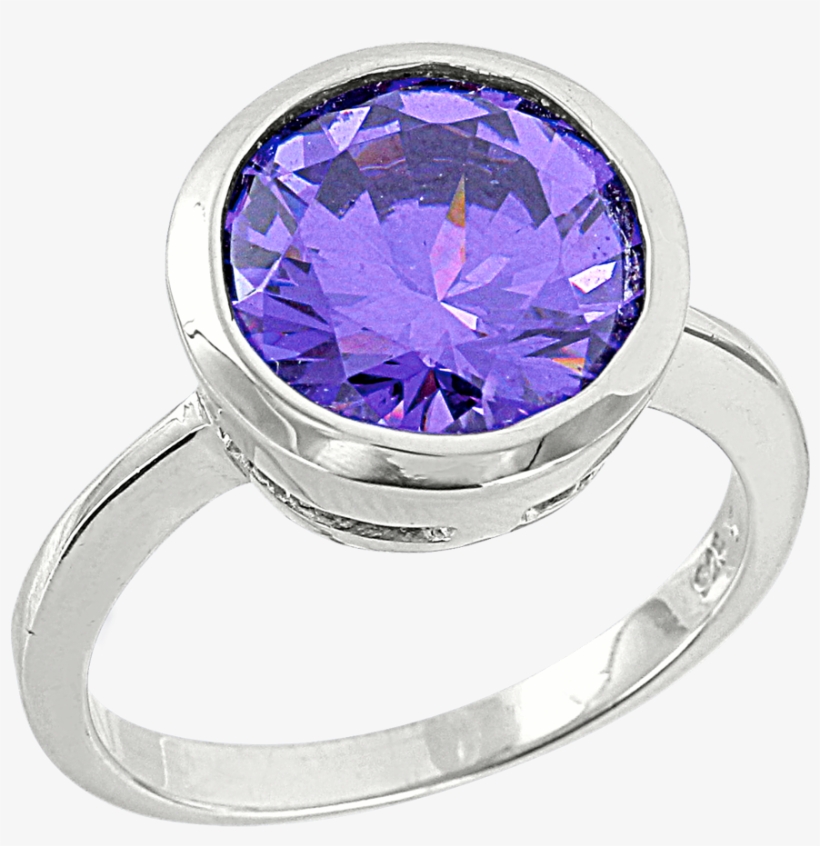 Ladies Ring With Amethyst, transparent png #7064846