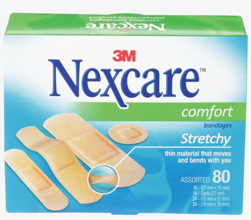 Nexcare™ Comfort Strips Bandages, transparent png #7065364
