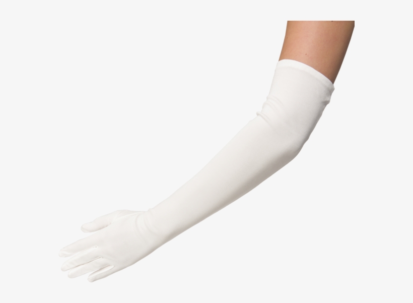 Opera Length Pure Silk Glove With Mousquetaire, transparent png #7066800