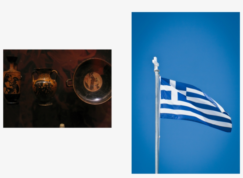 The Picture On The Left Is A Greek Pottery With Images, transparent png #7067278
