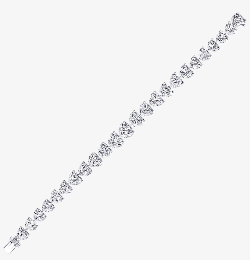 A Classic Graff Heart Shape Diamond Bracelet, transparent png #7067504