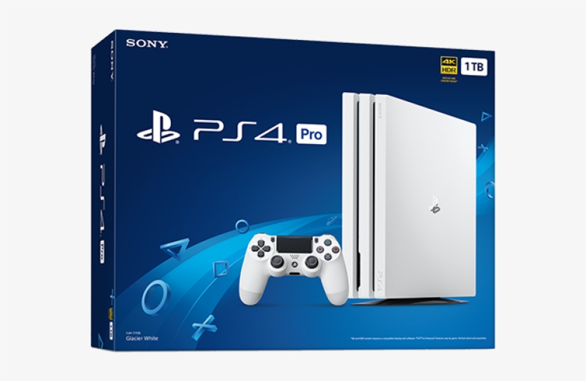 White Playstation 4 Pro 1tb 13093, transparent png #7070657