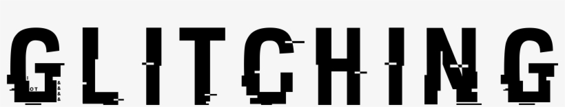 “glitching Cyberpunk White Text Design”, transparent png #7071404