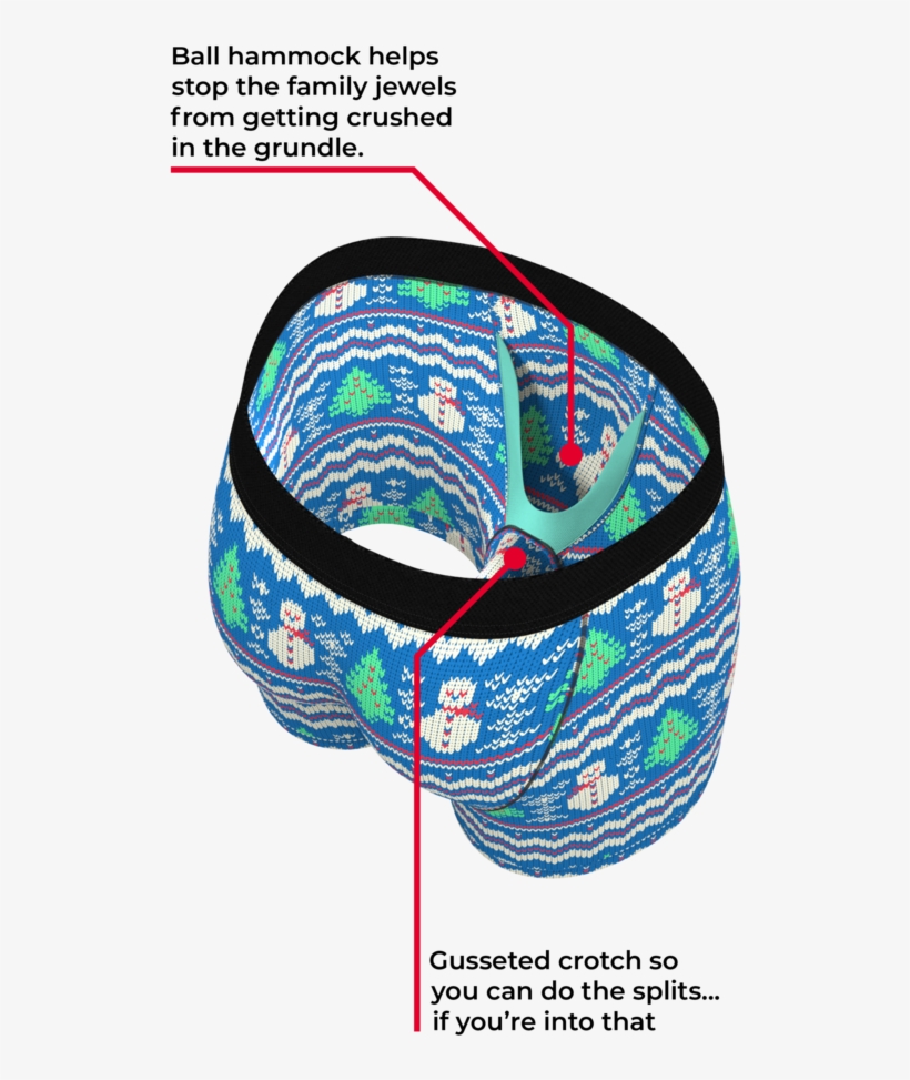 Grandma's Goolie Sweater Ball Hammock Boxer Briefs, transparent png #7071703