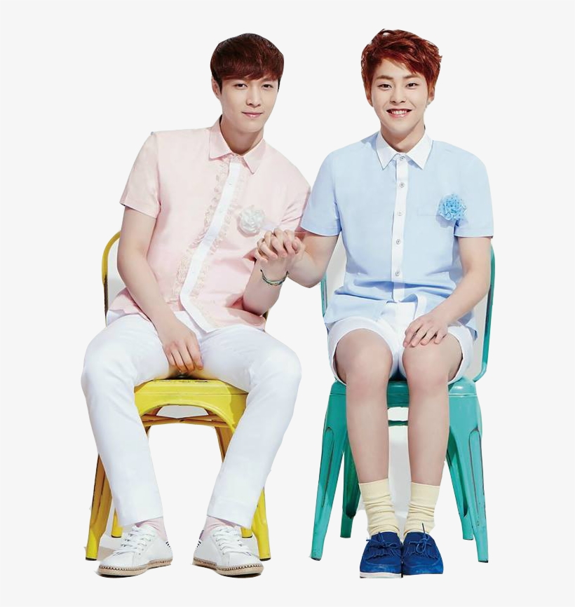 Lay And Xiumin, transparent png #7074293