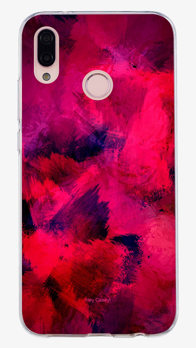 Pink And Red Brush Strokes Phone Case Covers For Iphone,, transparent png #7074472