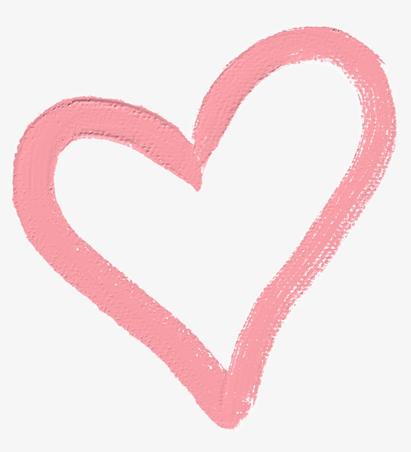 Heart Love Pink Brushstroke Brush Stroke Texture Overla, transparent png #7074567