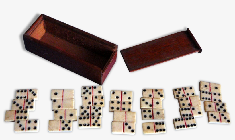 19th Century Miniature Old Dominoes Game, transparent png #7074615