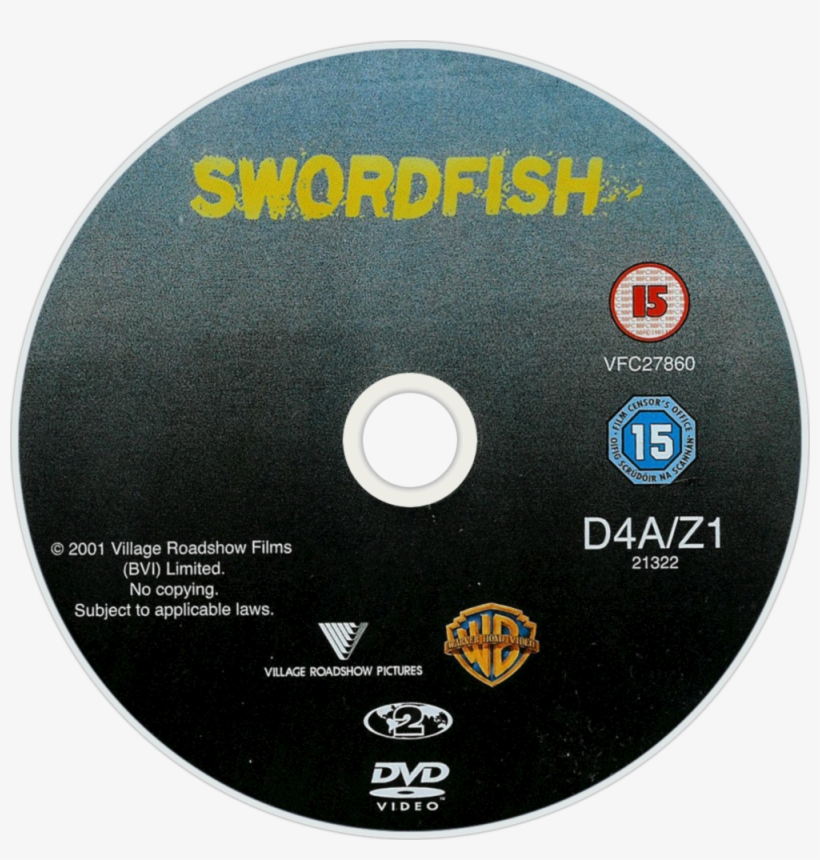 Swordfish Dvd Disc Image, transparent png #7077614