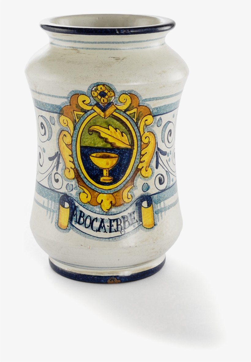 Ceramic Jar With Aboca Crest, transparent png #7078687