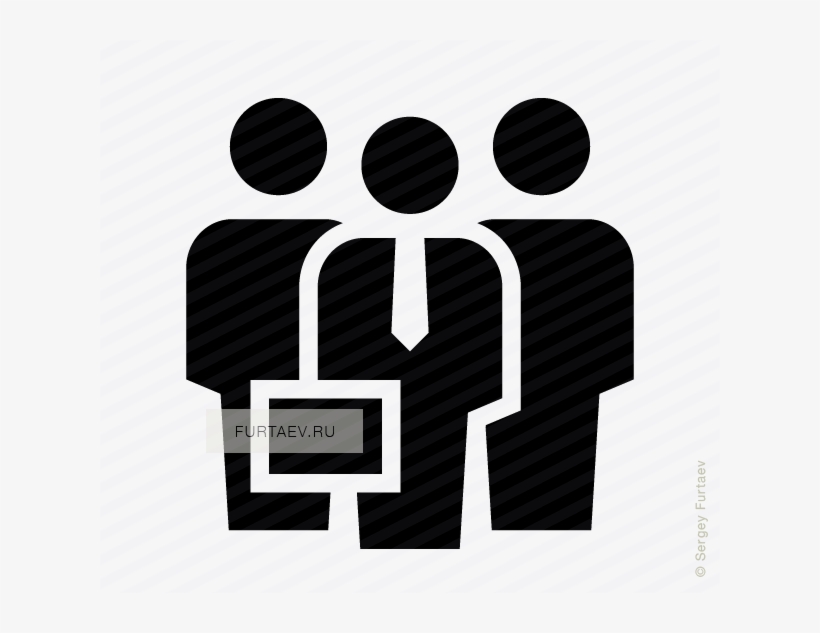 Vector Icon Of Male Person With Tie And Briefcase Under, transparent png #7078746