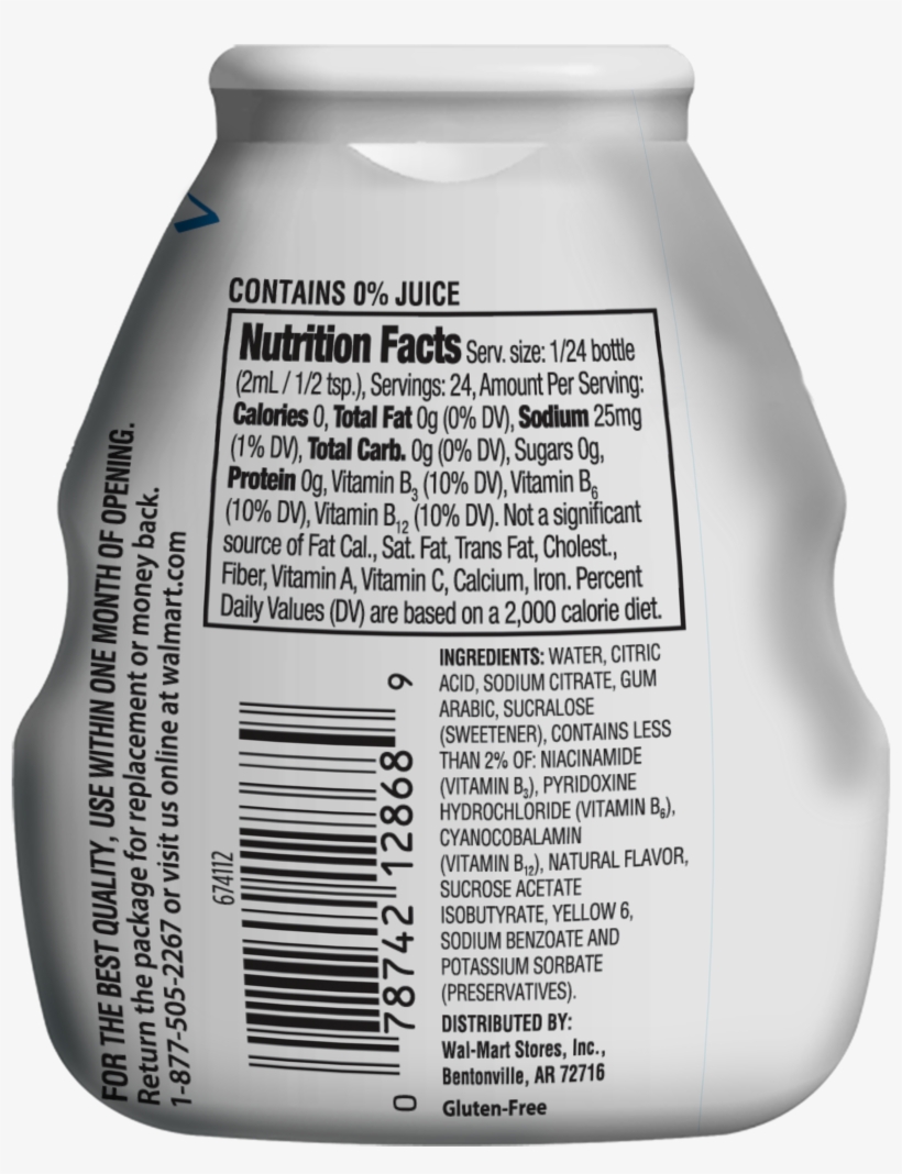 Great Value Drink Enhancer, Orange Blast,, transparent png #7081314