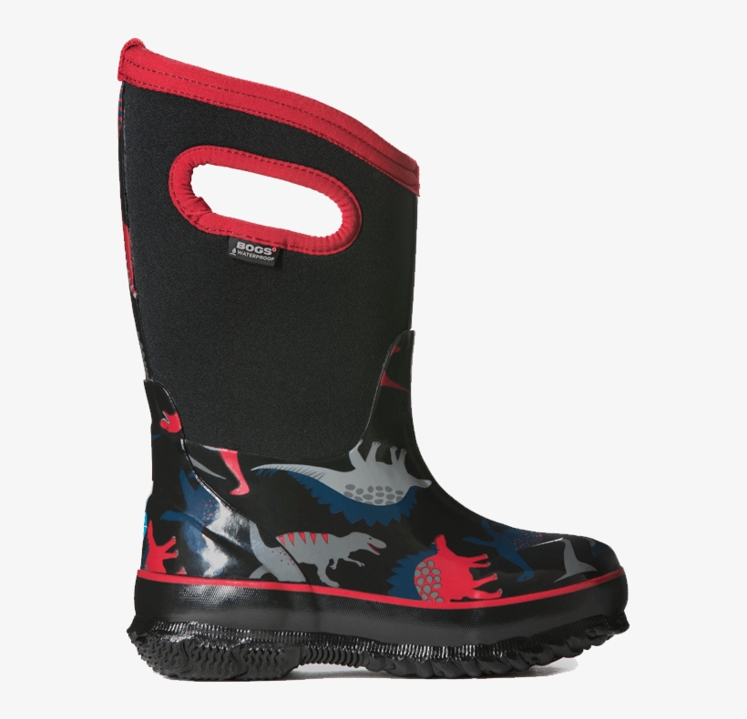 Bogs Classic Dino Black Multi, transparent png #7084643