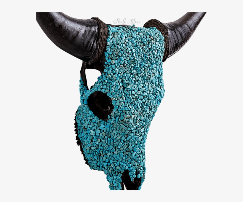 Decorated Cow Skull // Xl Horns, transparent png #7084781