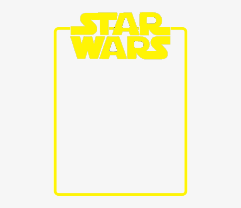 5x7 Star Wars Photo Overlay Logo On Top, transparent png #7085096