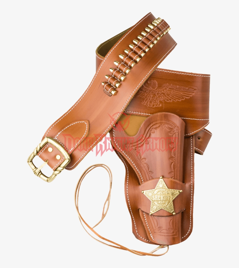Western Sheriff Single Leather Holster, transparent png #7086635