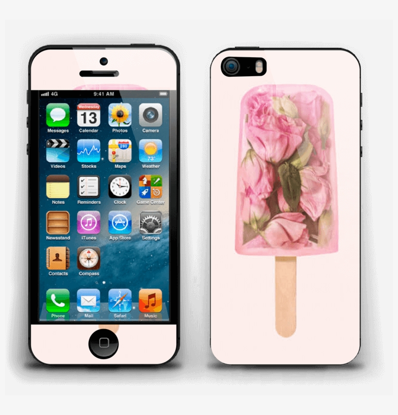 Rose Garden Popsicle Skin Iphone 5s, transparent png #7086986