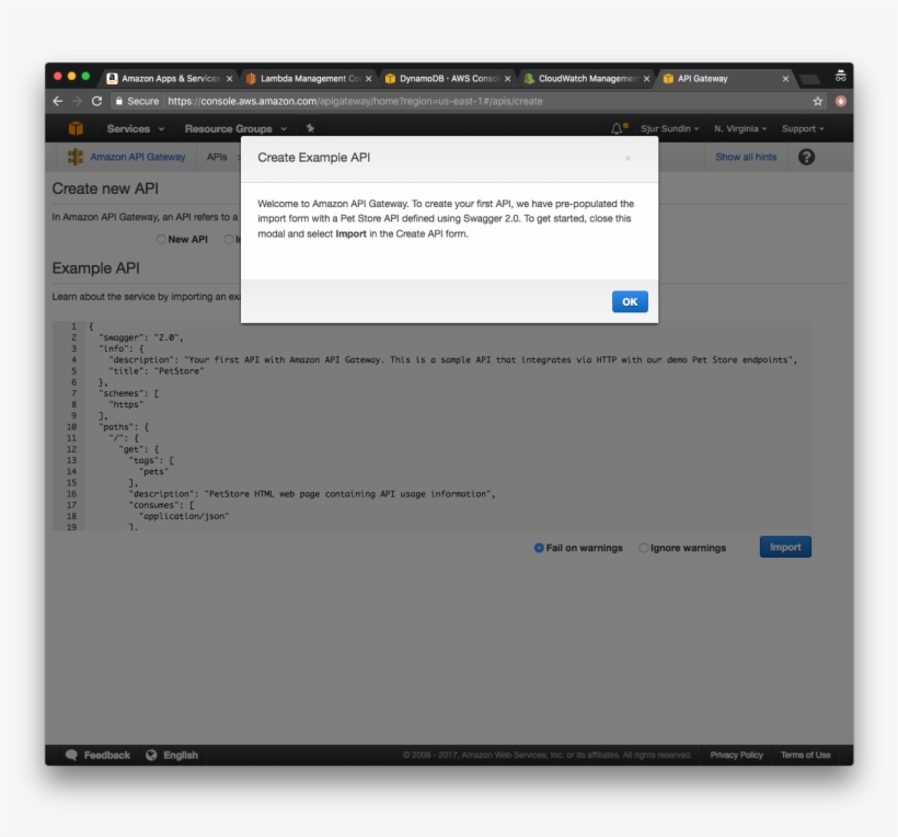 Hit The Ok Button, Ignore The Example Api, And Click, transparent png #7088105