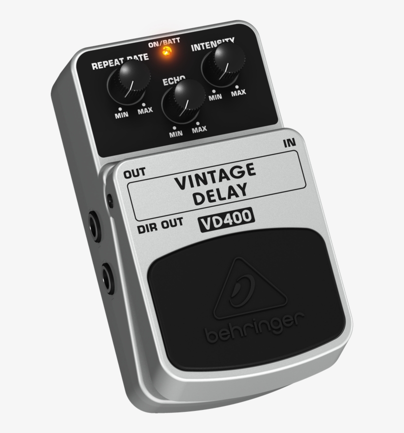 Vintage Analog Delay Effects Pedal, transparent png #7088234