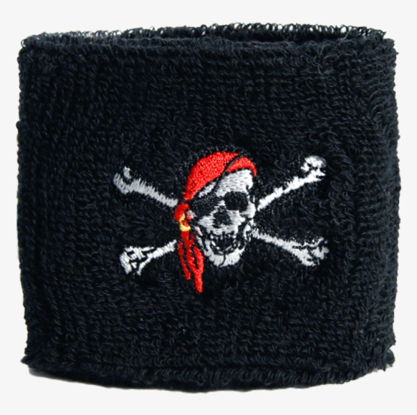 Pirate With Bandana Wristband / Sweatband, transparent png #7089664