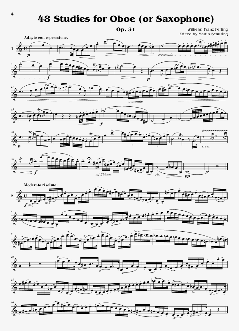 48 Studies For Oboe Thumbnail, transparent png #7089903