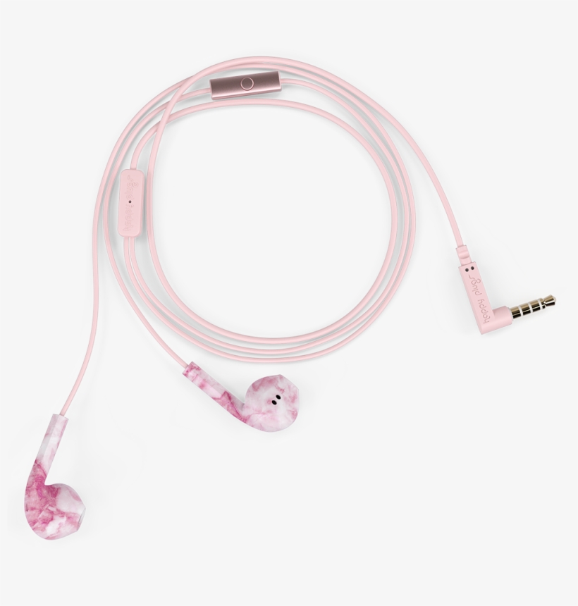 Earbud Plus Pink Marble, transparent png #7090491