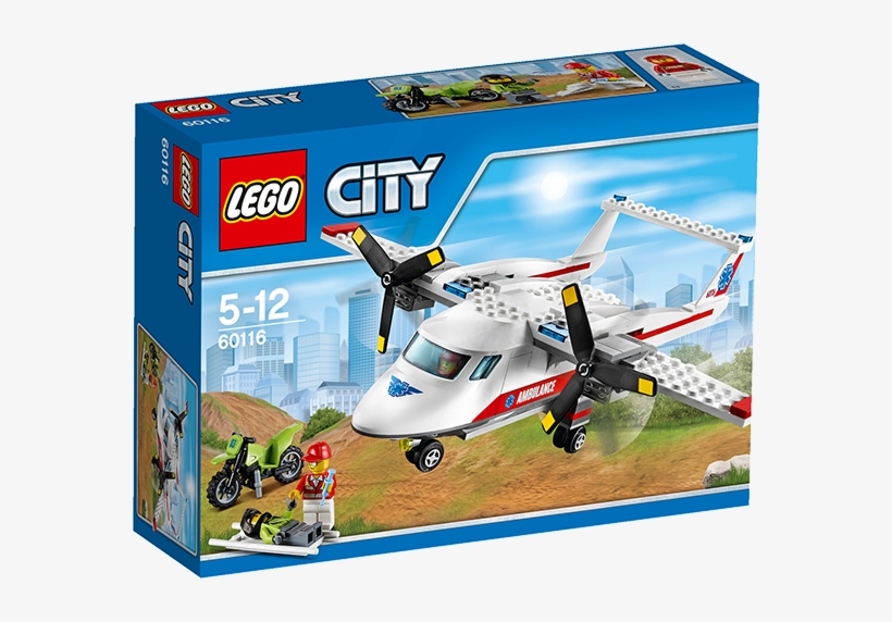 Lego City 60116 Ambulance Plane, , Large, transparent png #7090599