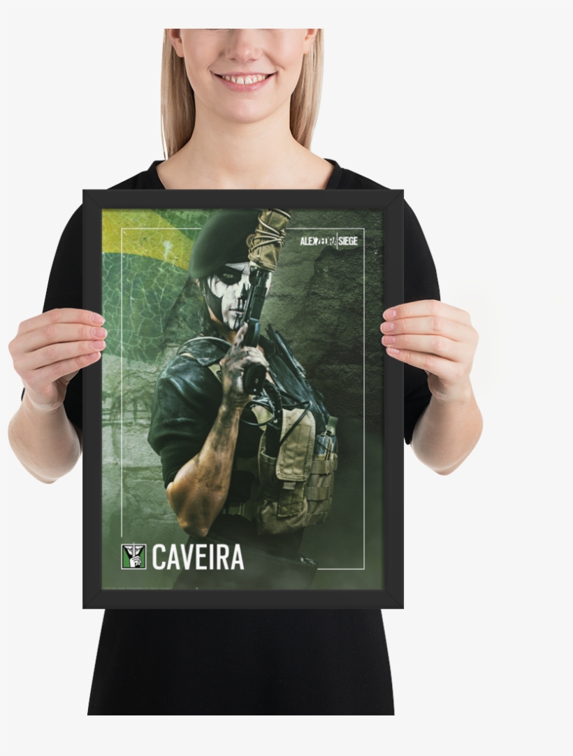 R6s Caveira Framed Poster, transparent png #7096321