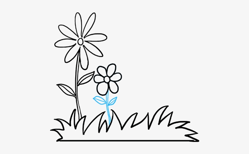 How To Draw Flower Garden, transparent png #7096970