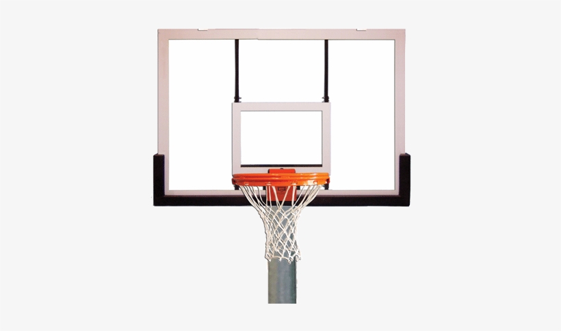 Heavy Duty Gooseneck Package Basketball System - Gared 42" X 60" Outdoor Glass Backboard, transparent png #710109