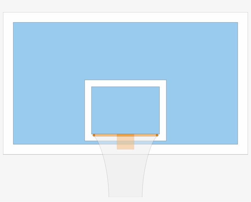 2008 Ncaa Basketball Backboard Dimensions - Flat Panel Display, transparent png #710158