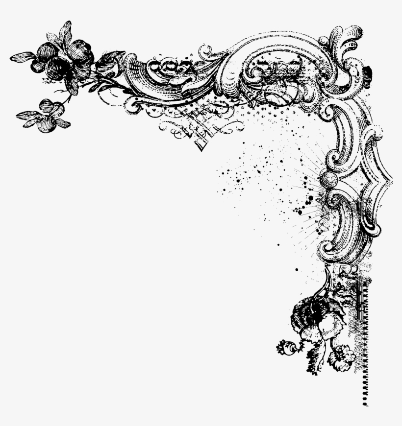 Decorative Borders Clip Art Hubpicture Pin - Corner Border Transparent, transparent png #710186