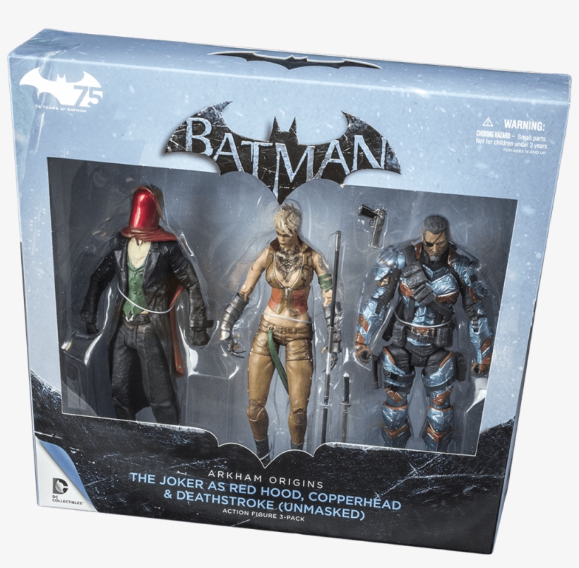 Batman: Arkham Origins 3-pack Action Figure, transparent png #710261