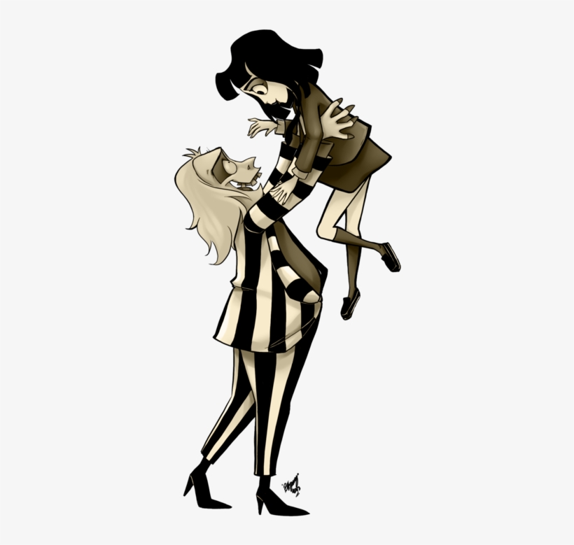 Bssqtxmcyae8ycp - Beetlejuice And Lydia Cartoon, transparent png #710264