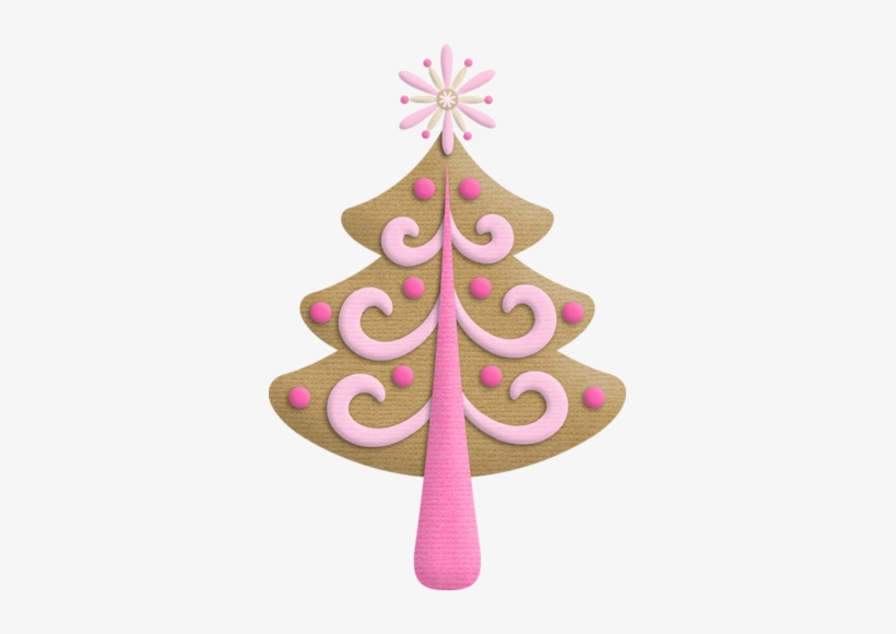 Xmas Trees - Light Pink Christmas Clip Art, transparent png #710401