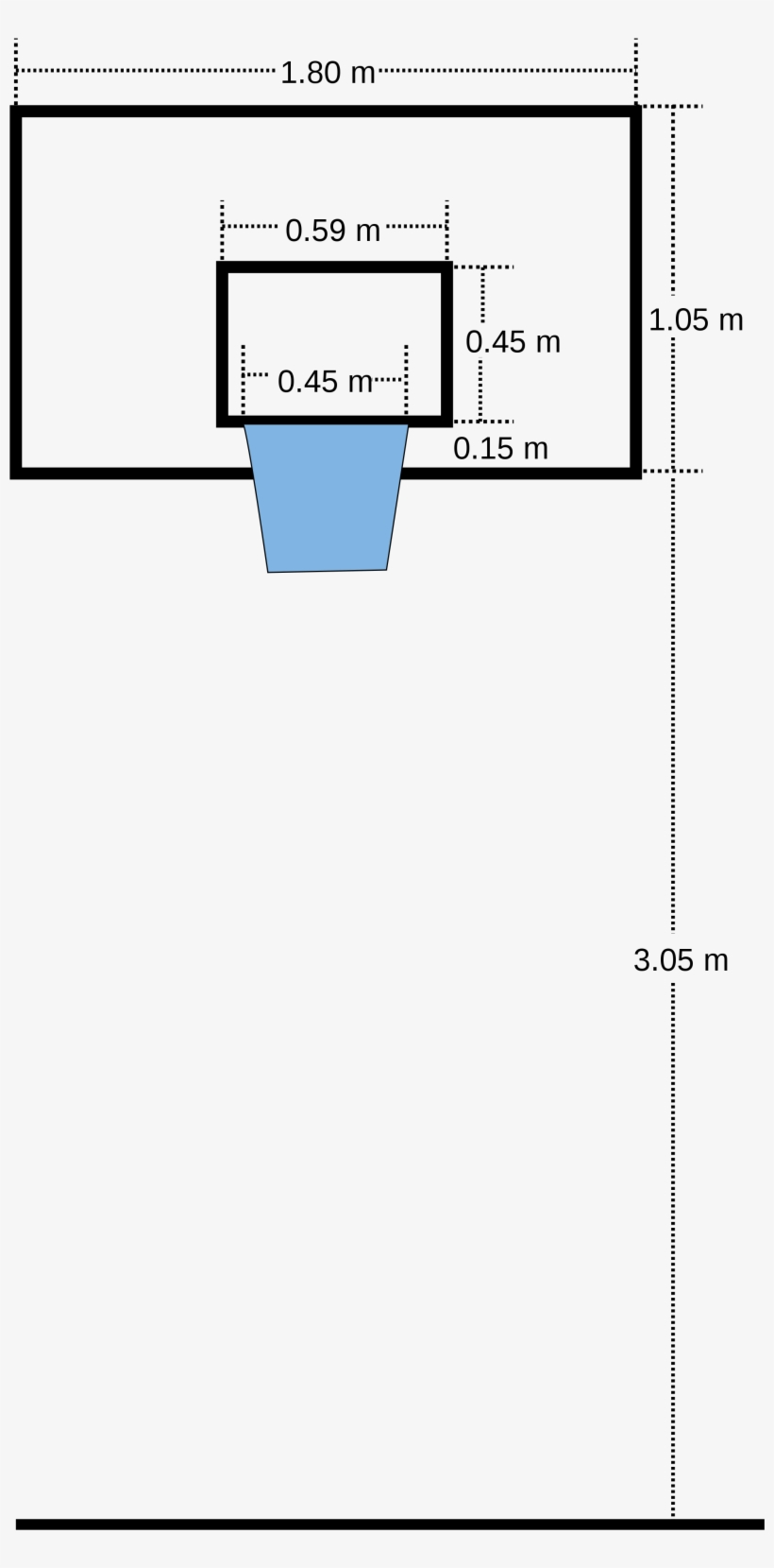 Open - Dimension Of Basketball Board, transparent png #710711