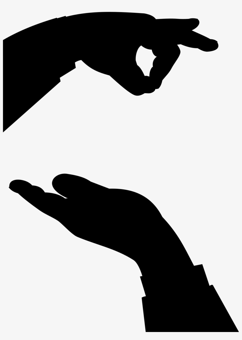Hands Silhouette Icons Png - Hands Silhouette, transparent png #710767