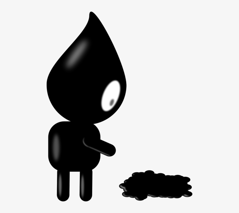 Drop, Black, Ink, Puke, Sick, Splat, Stomach, Vomit - Black Ink Clipart, transparent png #710788
