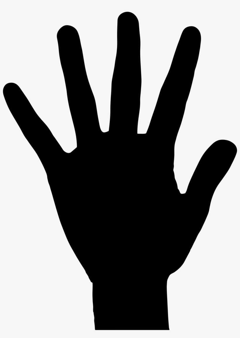 Clipart - Hand Silhouette - Hand Favicon, transparent png #711155