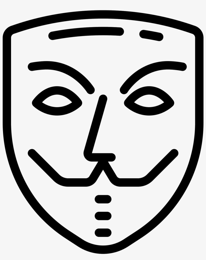 Anonimowa Maska Icon - Anonymity, transparent png #711157