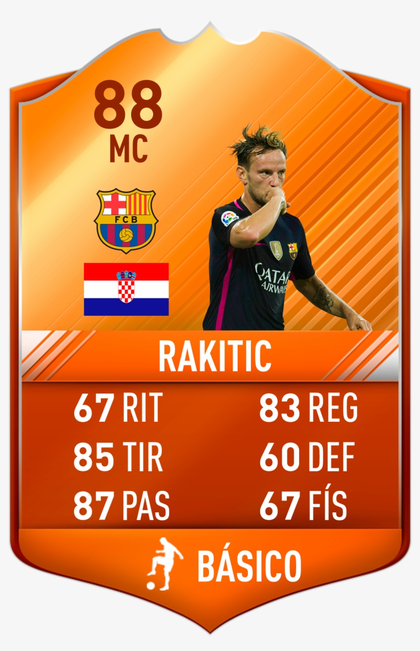 Fifa 17 Cards - Rakitic Fifa 17 Card, transparent png #711273