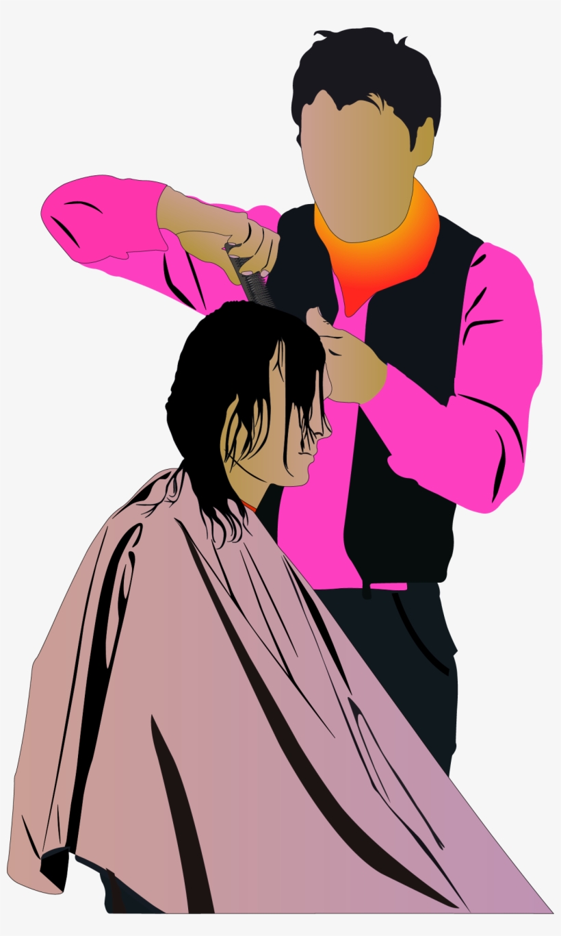 Hairstyle Hairdresser Wardrobe Vector Handmade Haircut - Haircut Vector, transparent png #711371