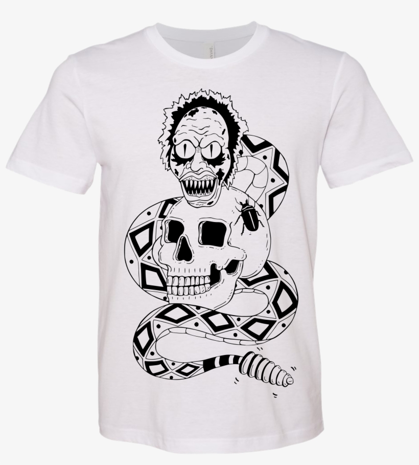 Beetlejuice Rattler T-shirt - Skull, transparent png #711396