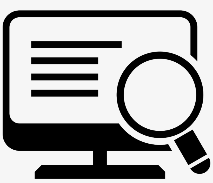 Clipart Computer Magnifying Glass - Computer Magnifying Glass Icon, transparent png #712377