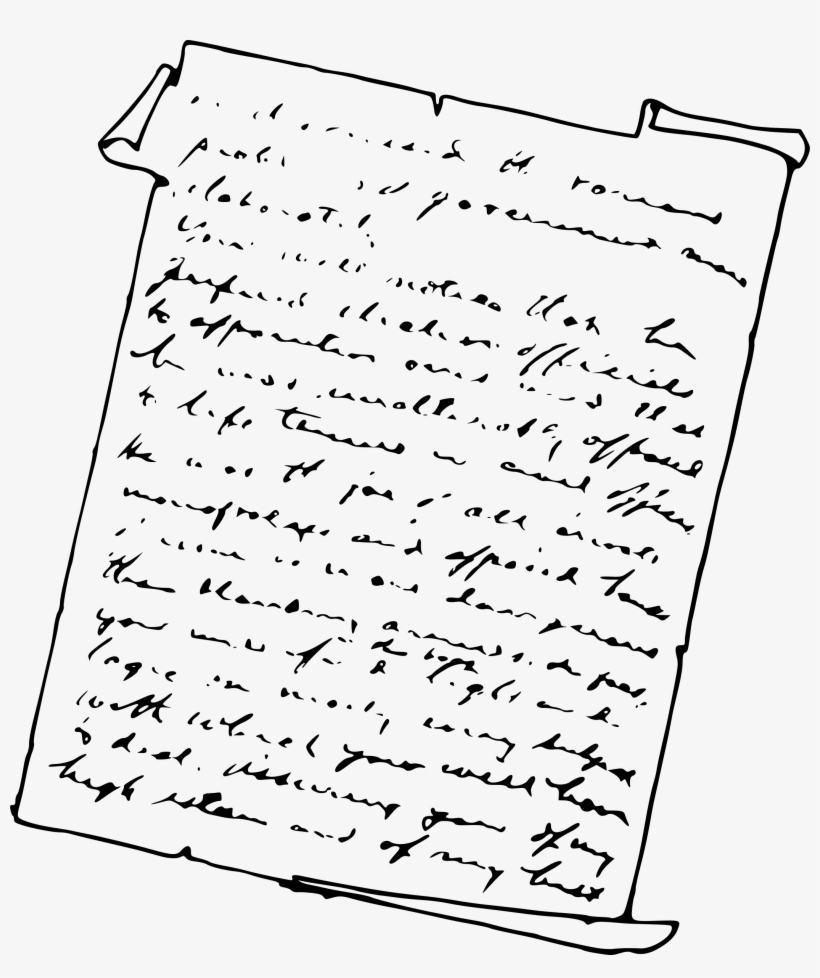 This Free Icons Png Design Of Hand Written Note, transparent png #712678