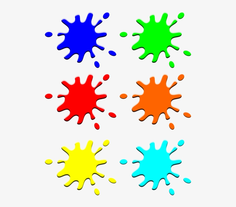 Blots, Blobs, Colors, Drops, Ink, Splash, Blue, Green - Color Drop In Png, transparent png #712865