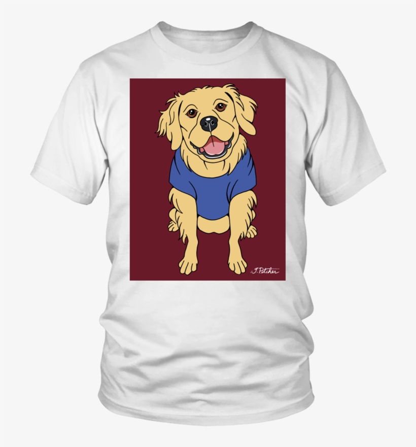 Golden Retriever Dog T-shirt - Bts Rap Monster T Shirt, transparent png #712867