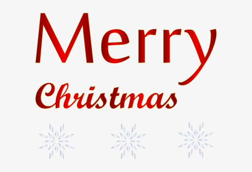Merry Christmas Transparent Png Red Text Merry - Transparent Background Merry Christmas Png, transparent png #713165